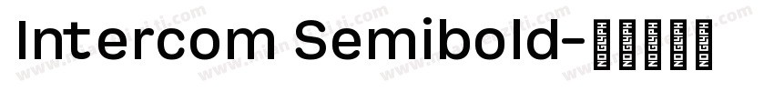 Intercom Semibold字体转换